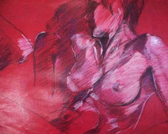 Entre Tons de Vermelho, Pastel