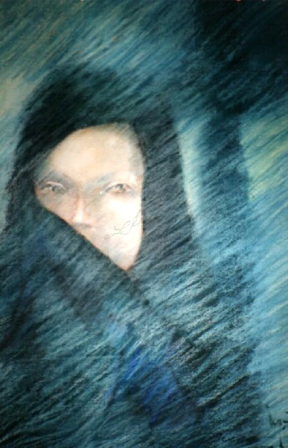 Olhar na Penumbra, Pastel